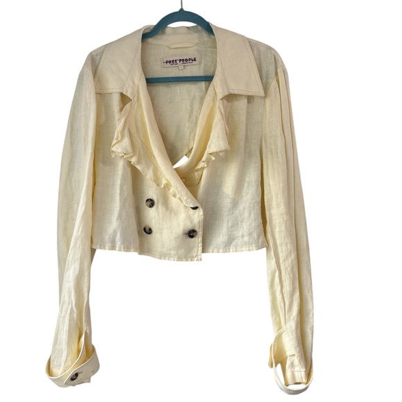 NWOT Free People Bennie Crop Blazer - Picture 4 of 7